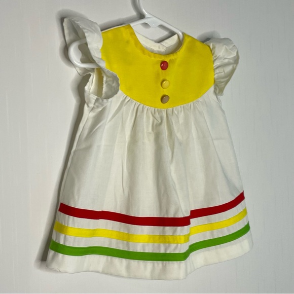 70s Sears Toddler Blouse Flutter Sleeves Babydoll 2T - Picture 2 of 10